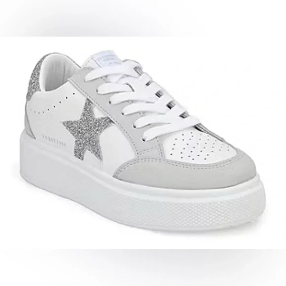 Vintage Havana White and Light Gray Star Sneakers (NEW) - Picture 4 of 15